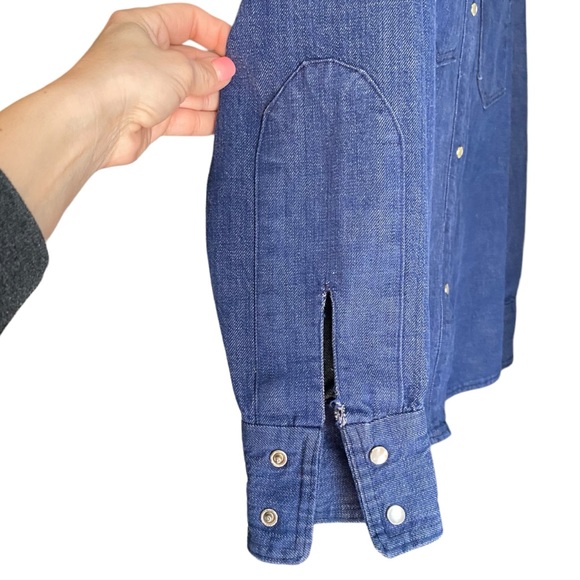 70’s Embroidered Jean Shirt/Jacket - Picture 6 of 16